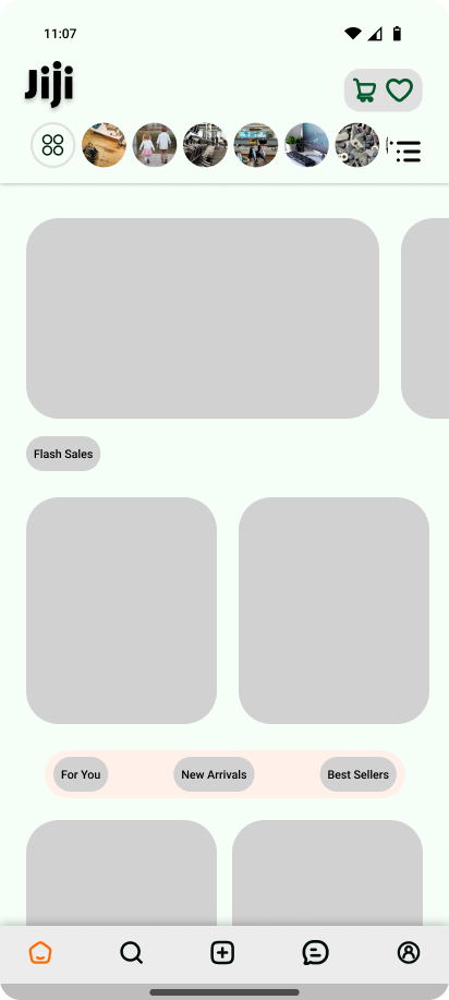JIJI Redesigned Listing wireframe