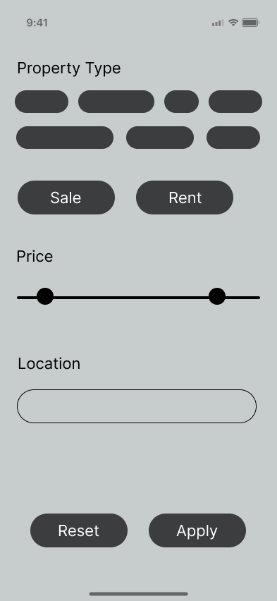 Shelter Naija Search wireframe
